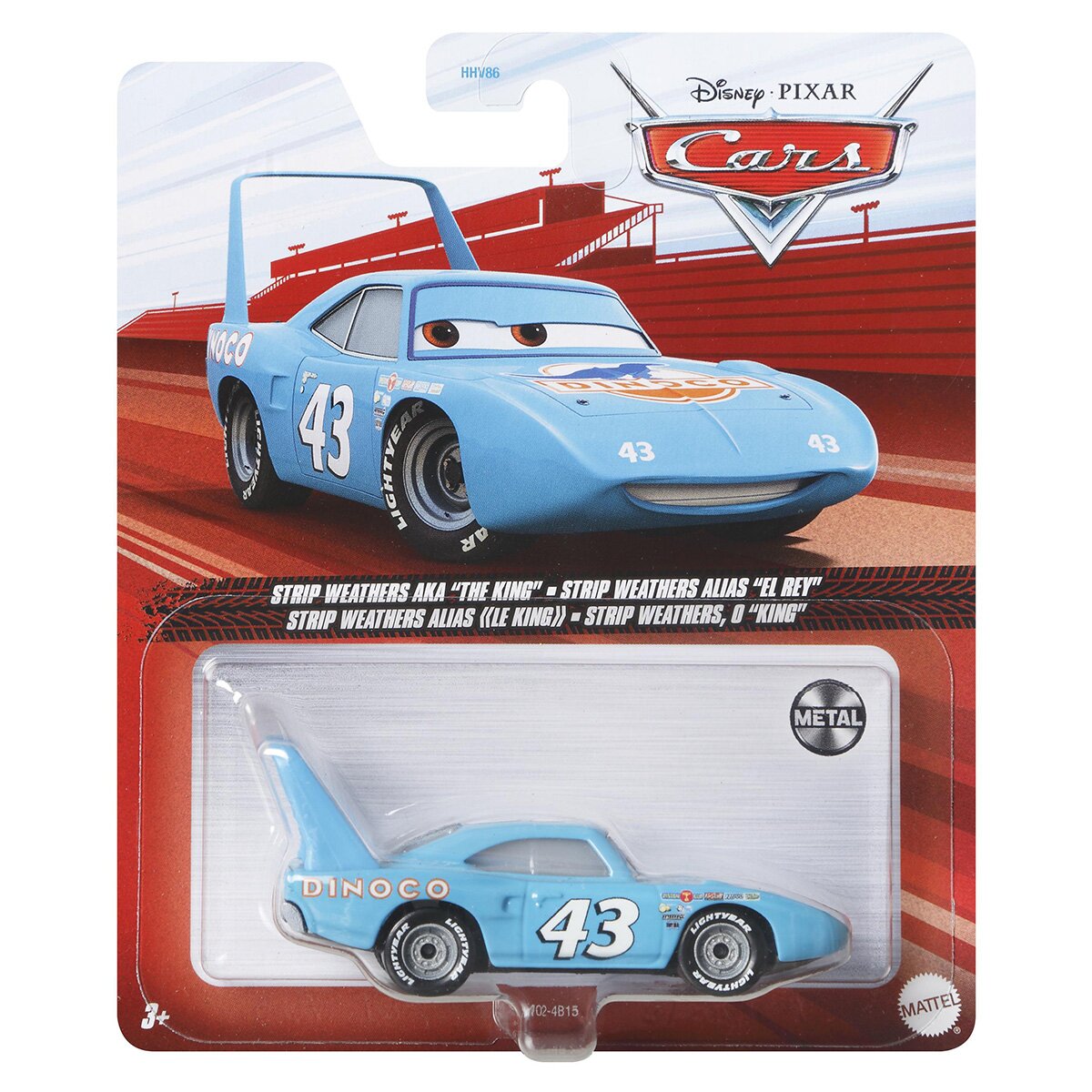 Disney Cars Masinuta din metal Strip Weathers Aka The King 1:55 FLM02