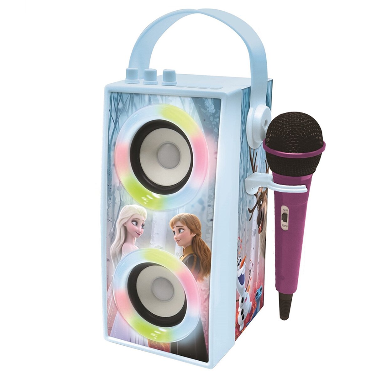 Disney Frozen 2 Boxa portabila cu microfon si efecte de lumini Lexibook Frozen