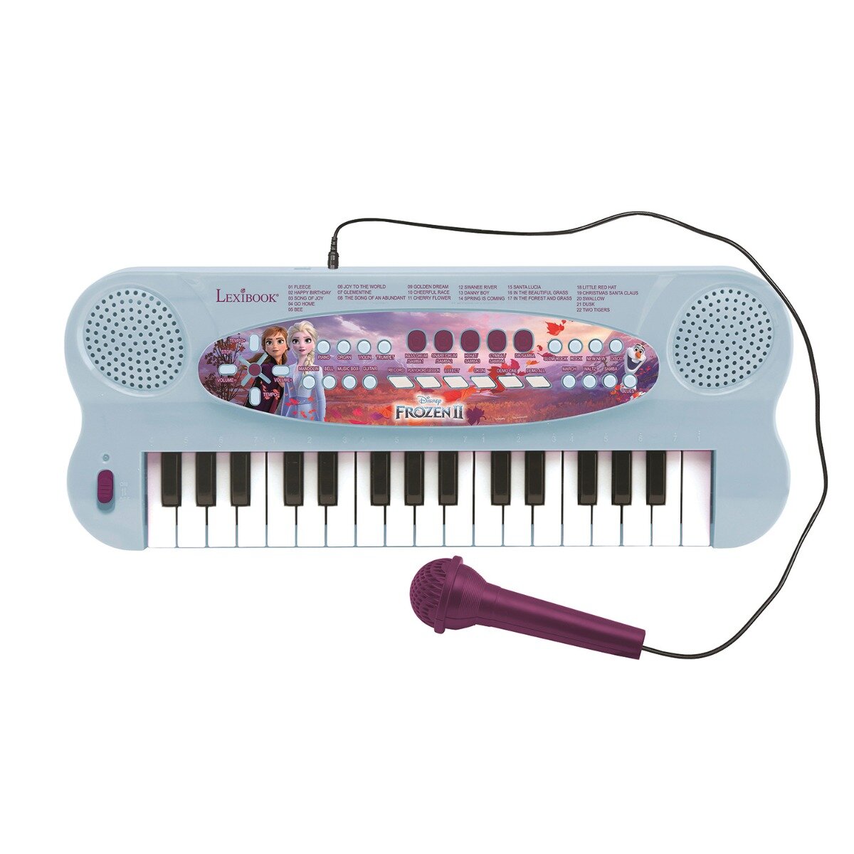 Disney Frozen 2 Orga electronica Lexibook 32 de clape sunete incorporate si microfon Disney Frozen