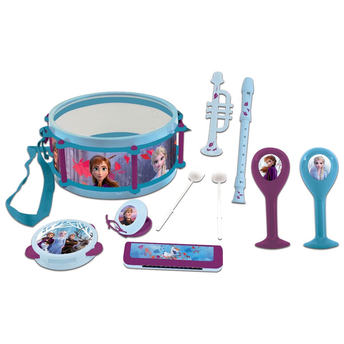 Disney Frozen 2 Set muzical cu 7 instrumente