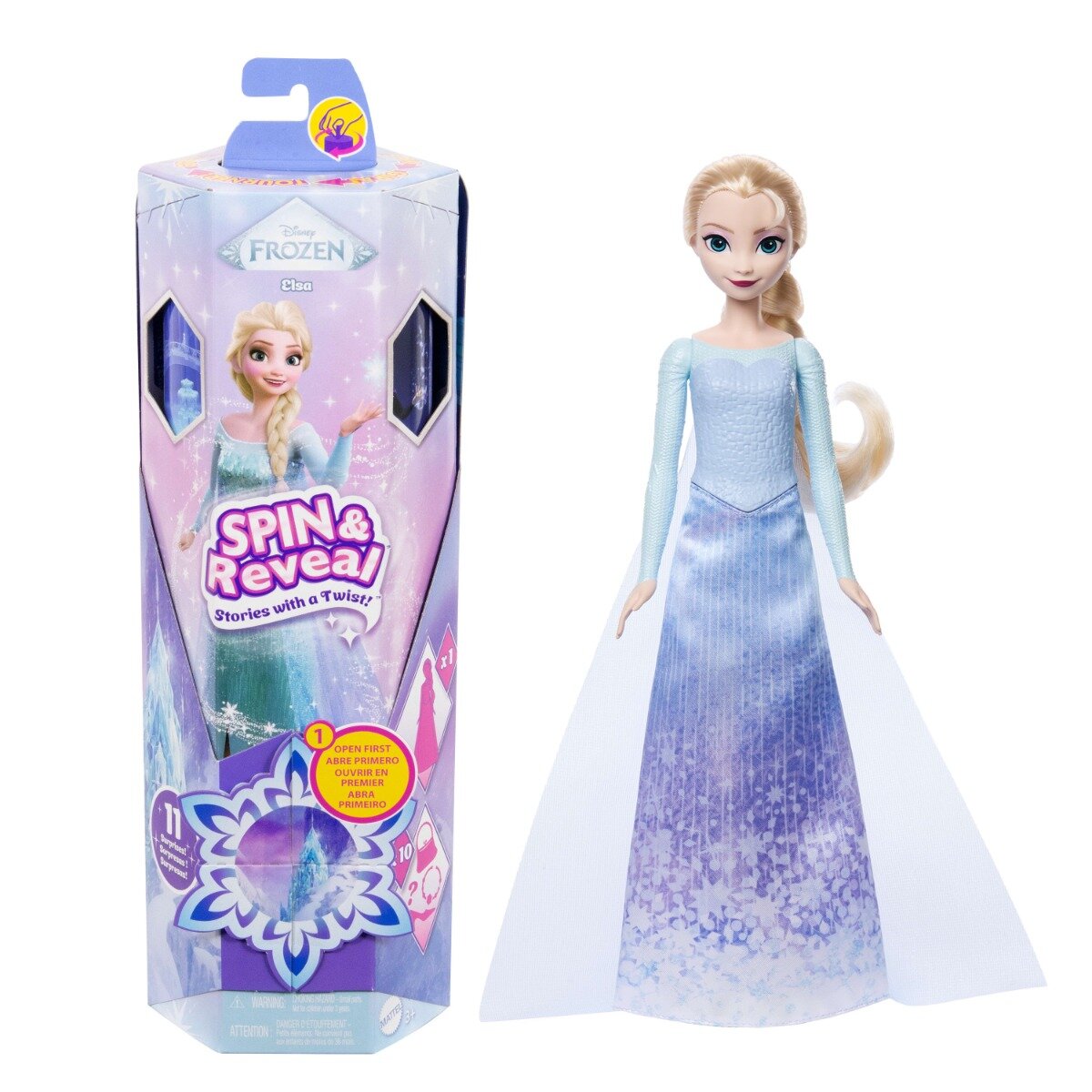 Disney Frozen Papusa Spin and Reveal Elsa Wave 2 JBG59