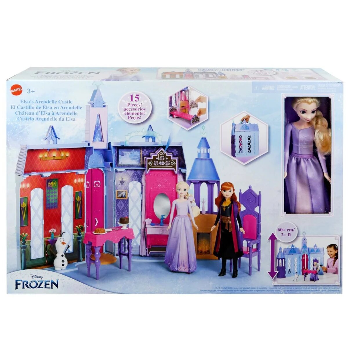 Disney Frozen Set de joaca cu papusa Castelul din Arendelle HLW61