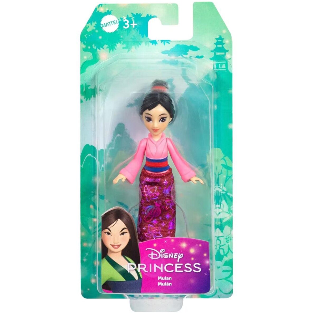 Disney Princess Papusa mini Mulan 9 cm JBX53