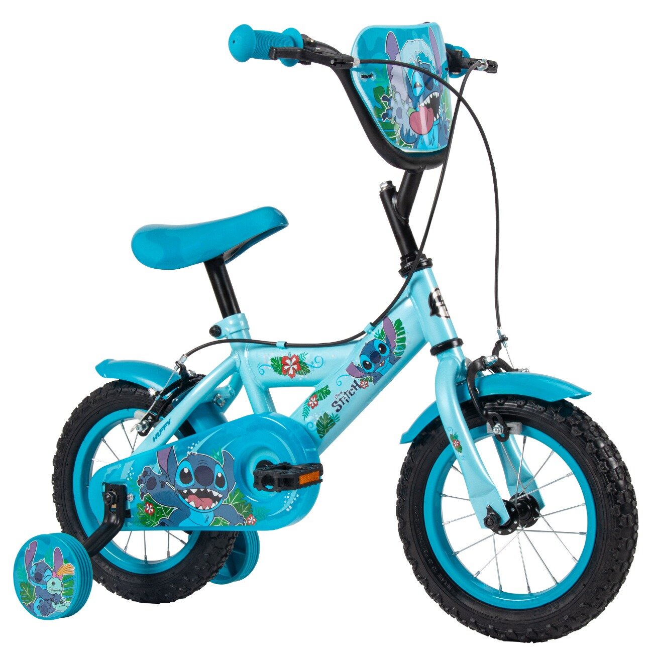 Disney Stitch Bicicleta cu roti ajutatoare Huffy 12 inch Blue