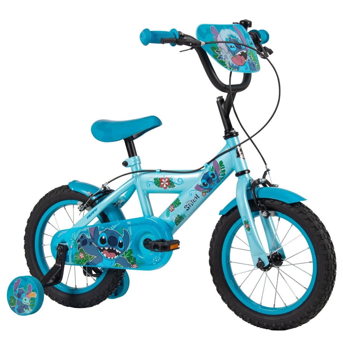 Disney Stitch Bicicleta cu roti ajutatoare Huffy 14 inch Blue