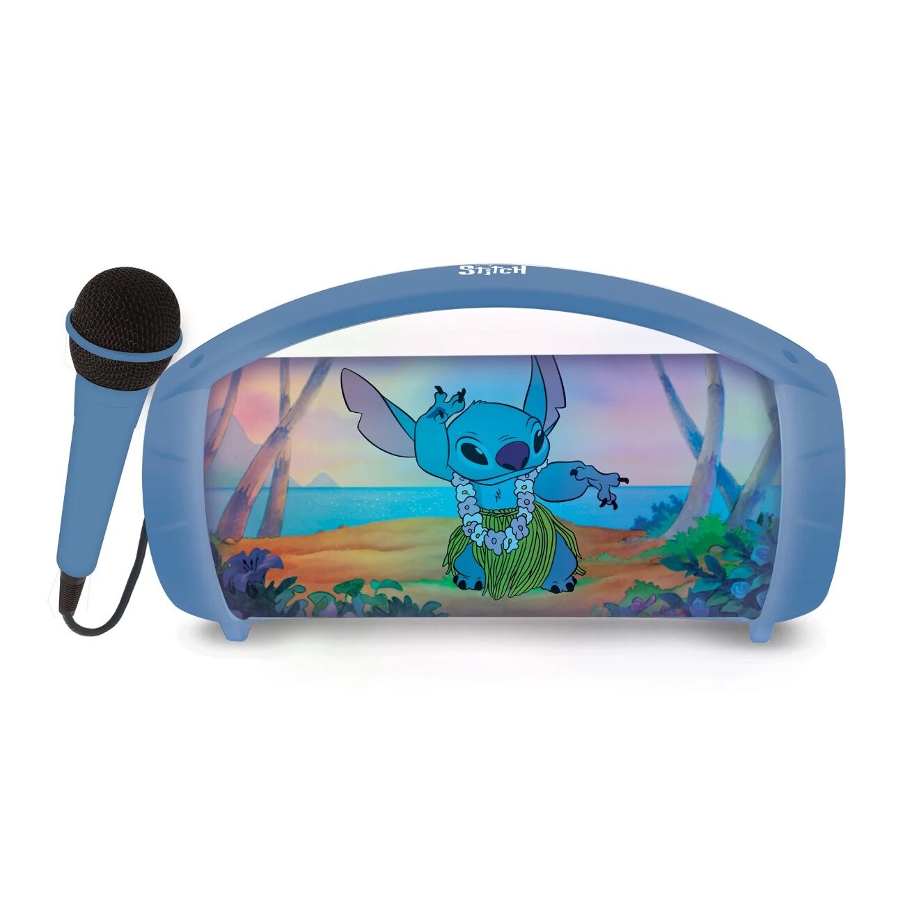 Disney Stitch Boxa portabila cu microfon si efecte de lumini Lexibook