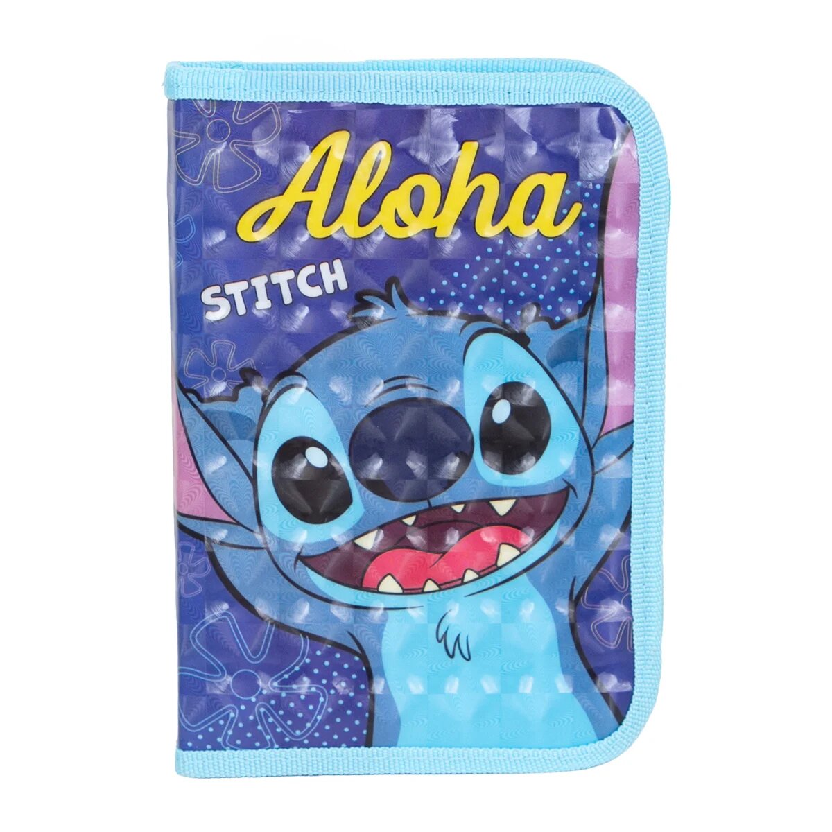 Disney Stitch Penar cu 1 fermoar si 2 extensii Aloha Albastru