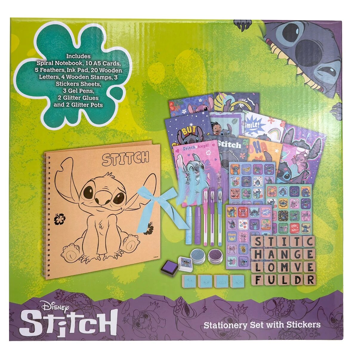Disney Stitch Set creativ cu jurnal si stickere