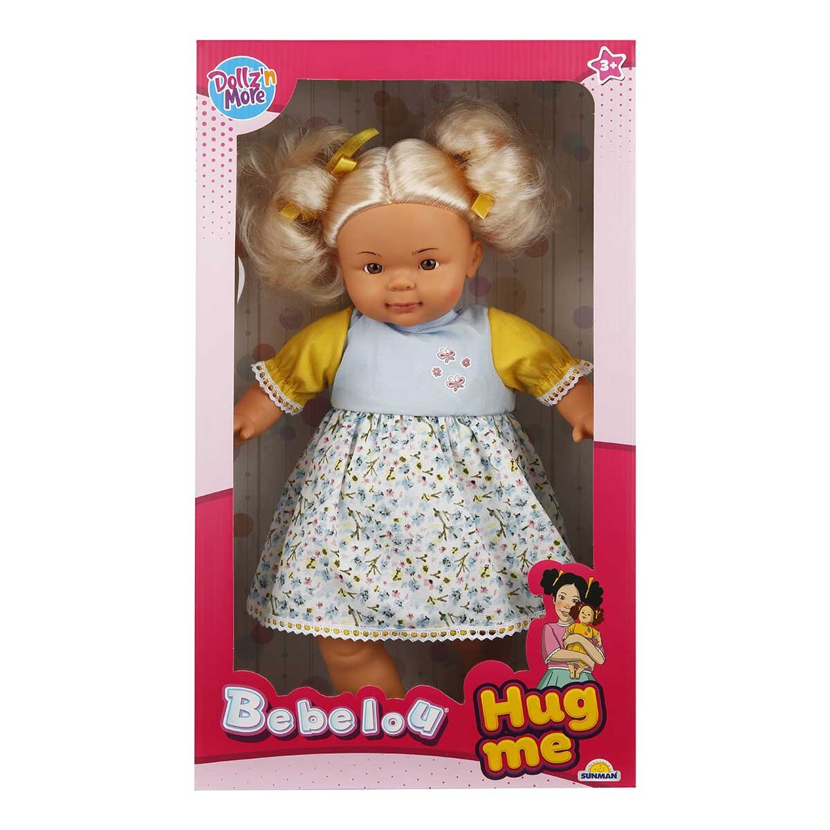 Dollz'n More Papusa Bebelou cu par blond Dollz n More Hug me 40 cm
