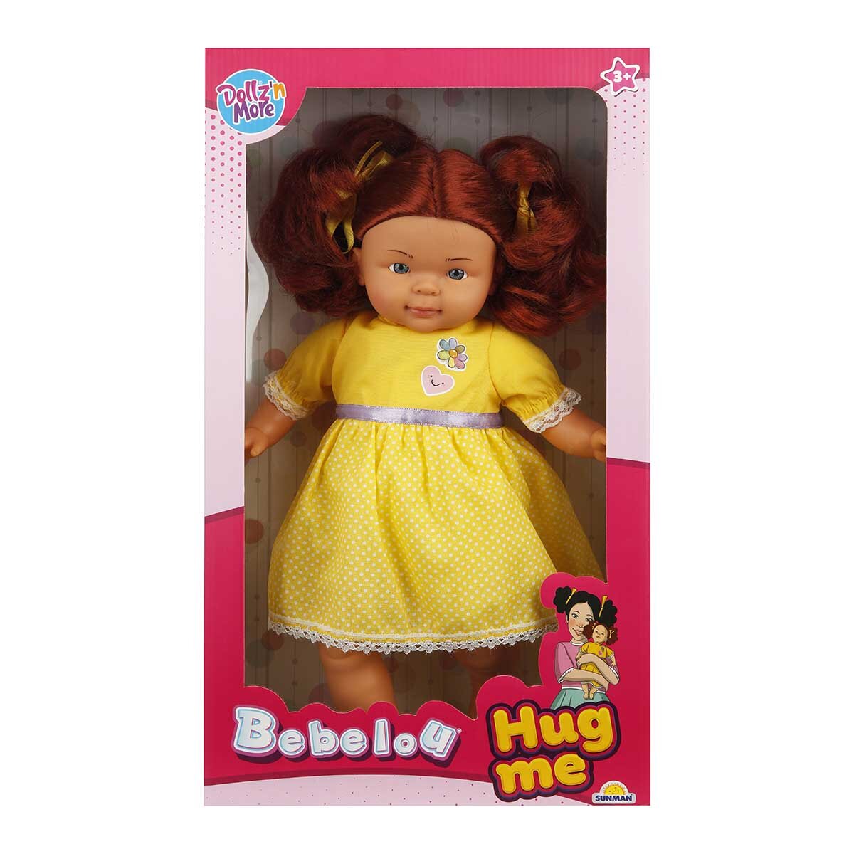 Dollz'n More Papusa Bebelou cu par roscat Dollz n More Hug me 40 cm