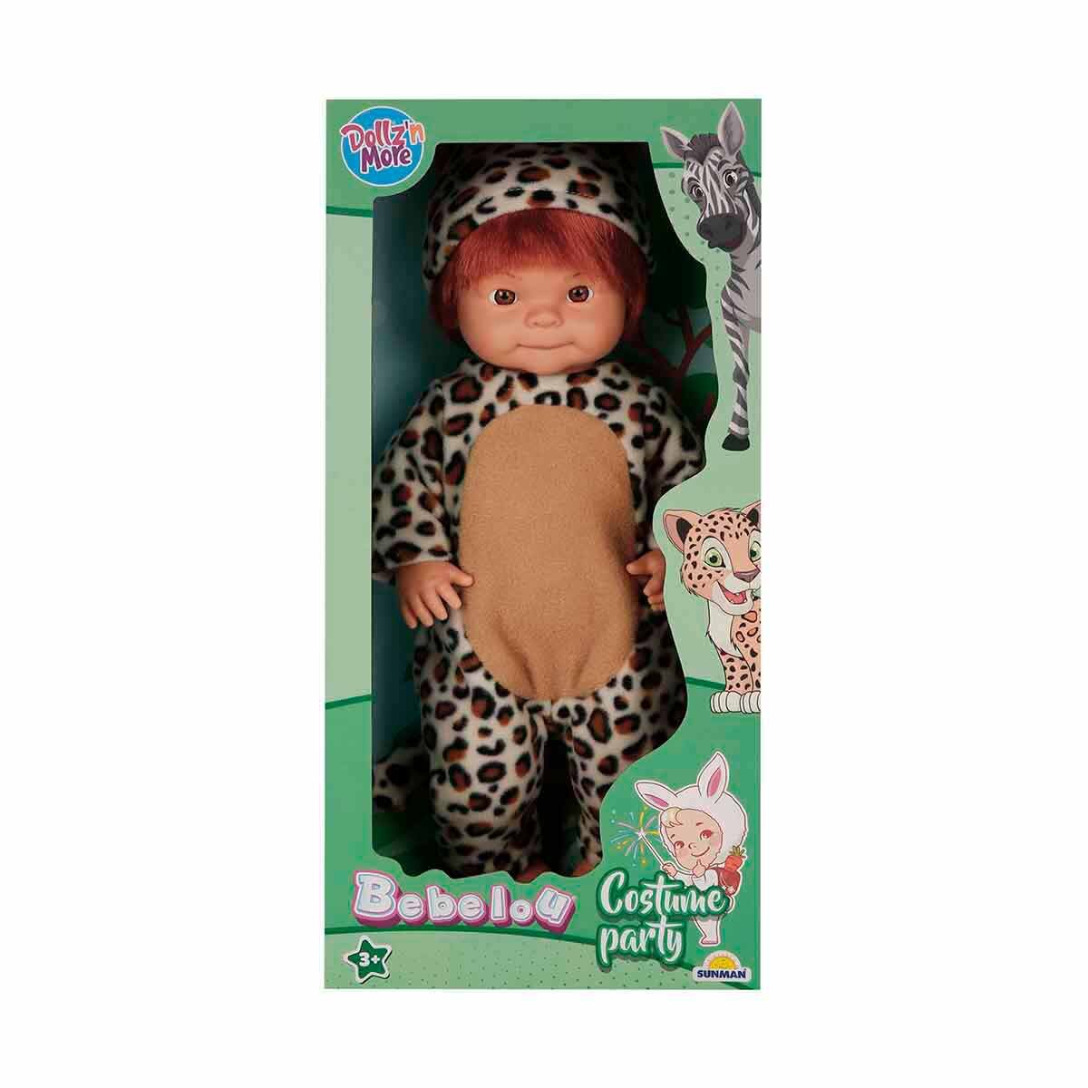 Dollz'n More Papusa Bebelou in costum de leopard Dollz n More 40 cm