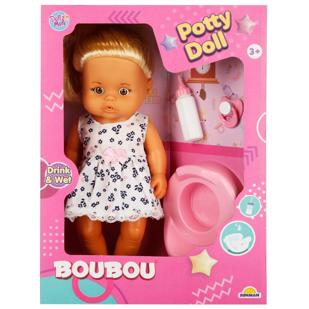 Dollz'n More Papusa bebelus Boubou Cu par blond 30 cm