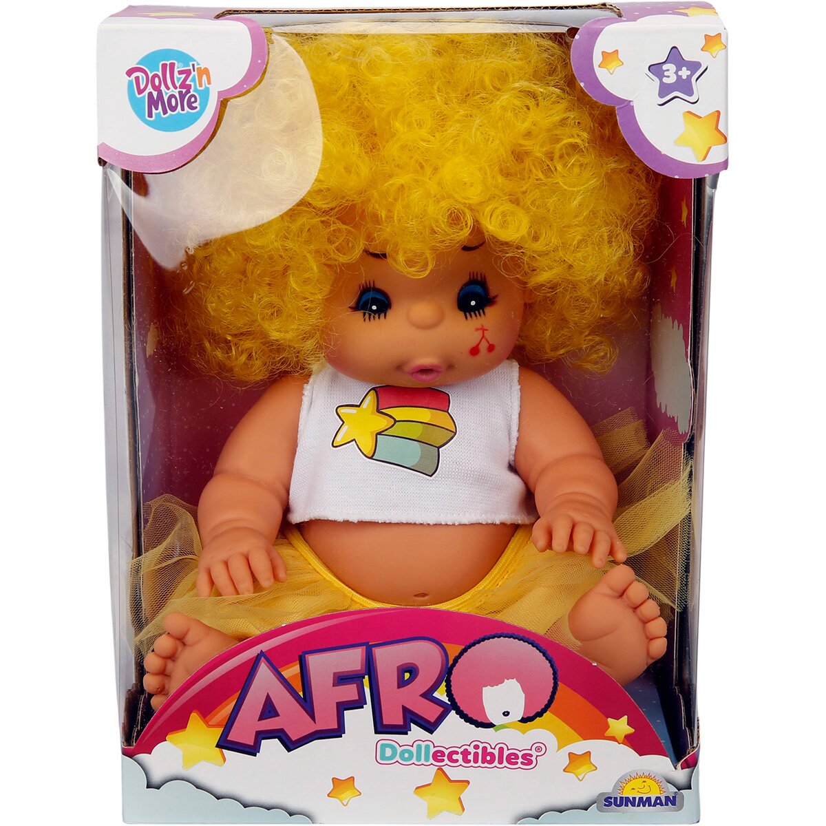 Dollz'n More Papusa Bebelus Dollz n More Afro 23 cm Galben
