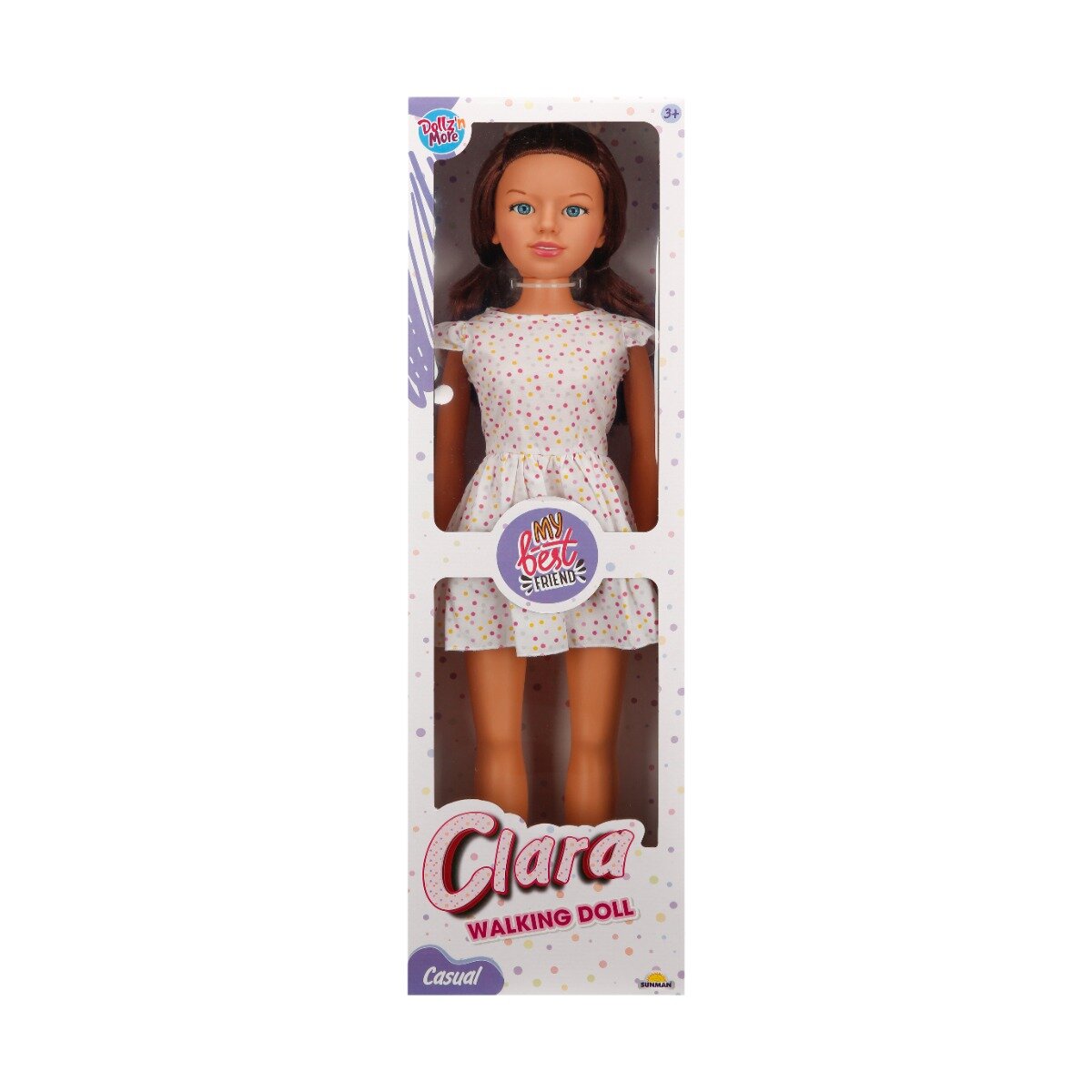 Dollz'n More Papusa Clara in tinuta casual Dollz n More cu rochie 80 cm