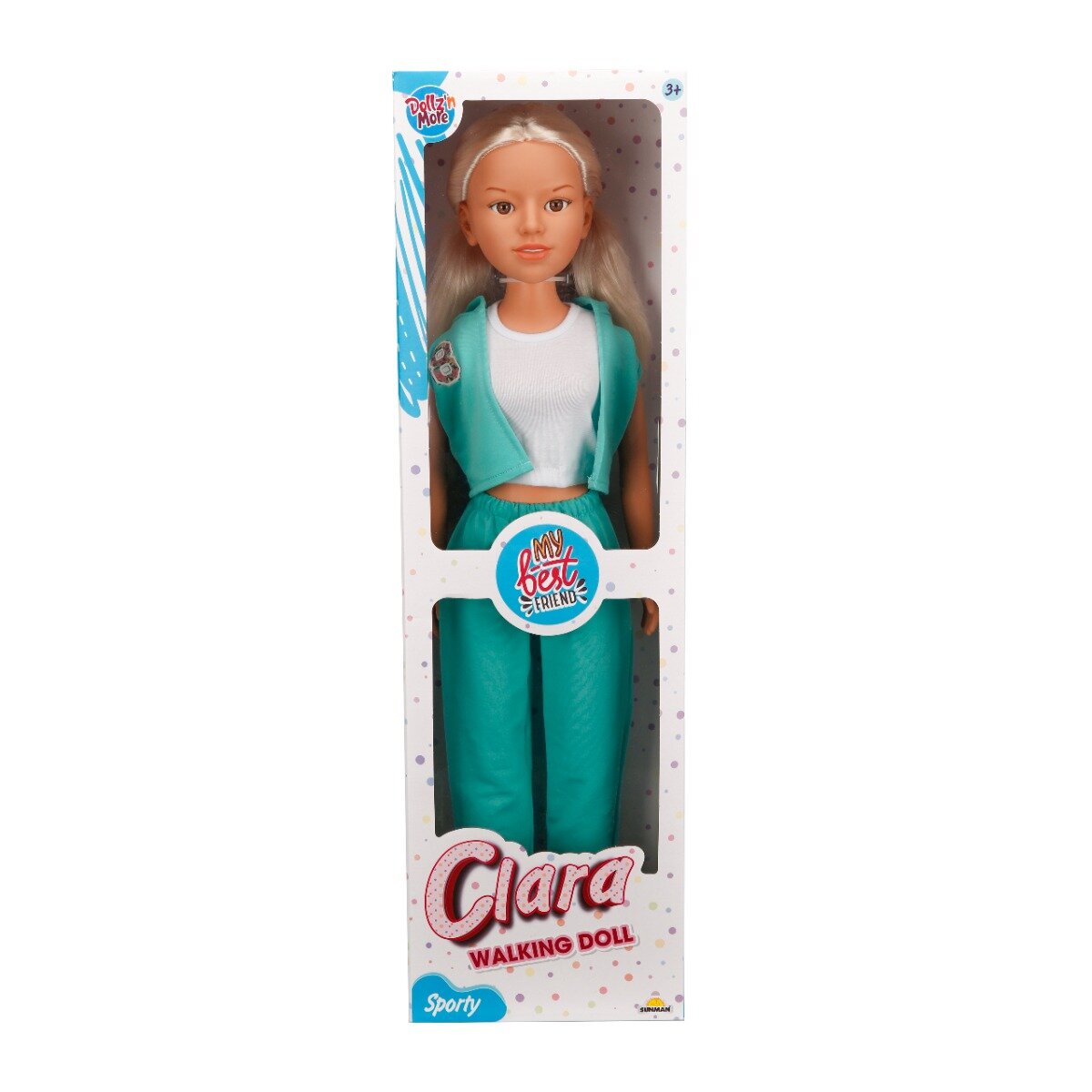 Dollz'n More Papusa Clara in tinuta sportiva Dollz n More Verde 80 cm