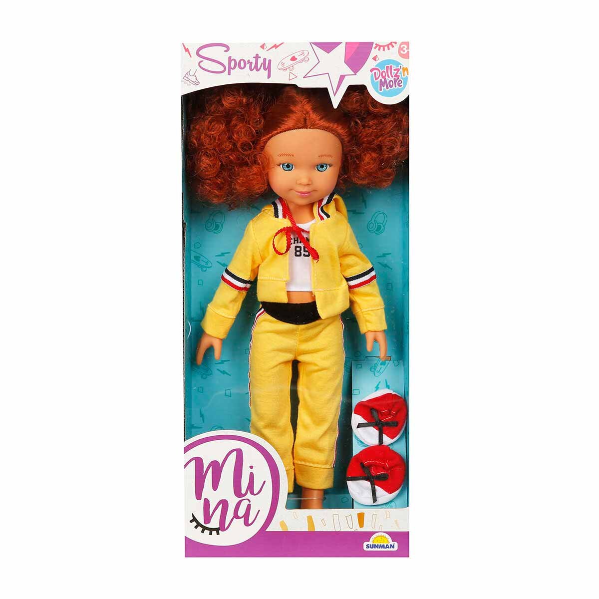Dollz'n More Papusa Mina sportiva Dollz n More 35 cm