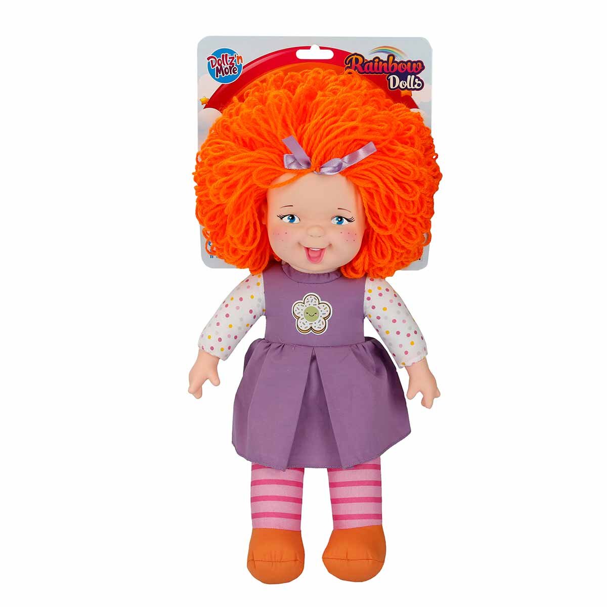 Dollz'n More Papusa Rainbow Dolls Dollz n More cu par portocaliu 45 cm