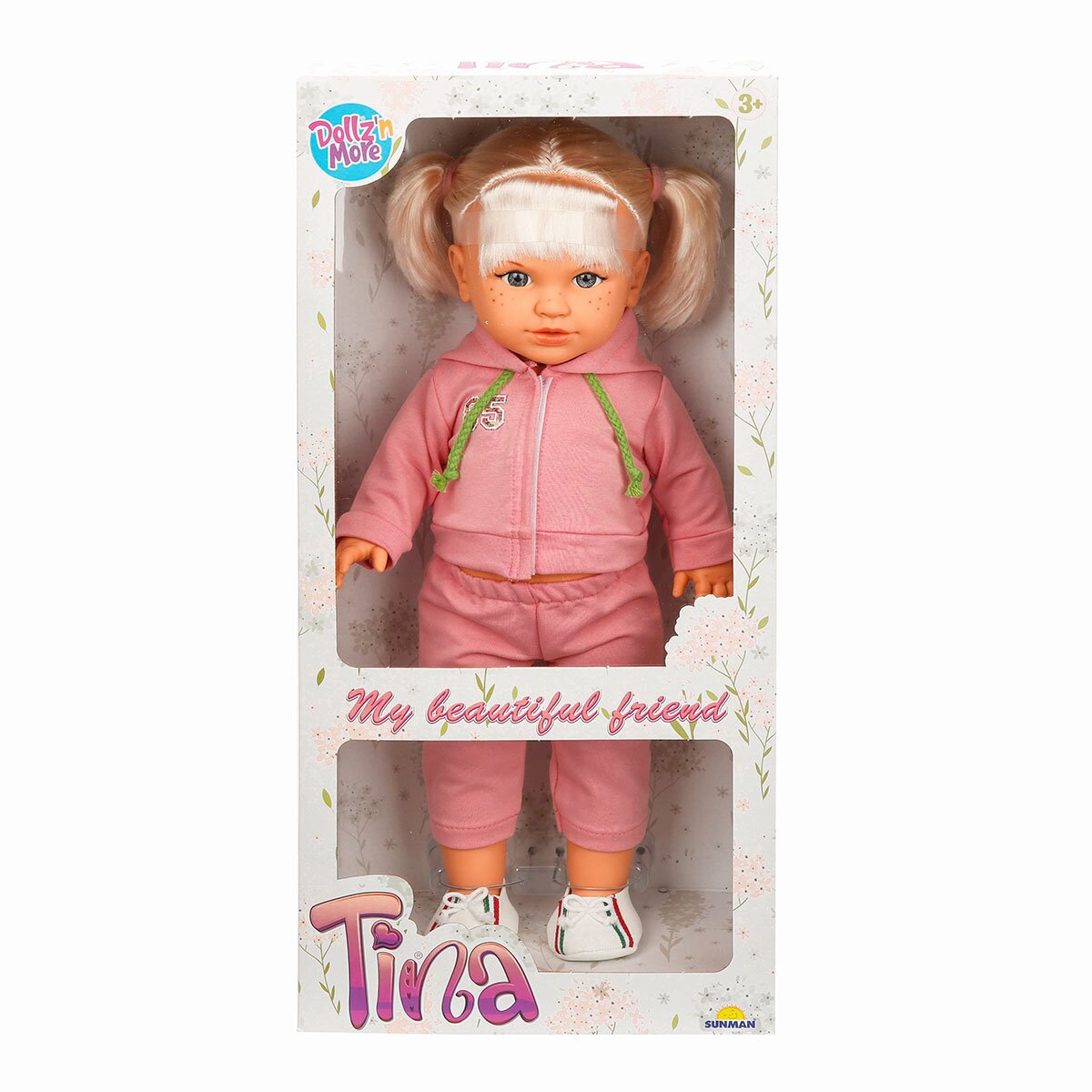 Dollz'n More Papusa Tina in tinuta sportiva Dollz n More Roz 45 cm