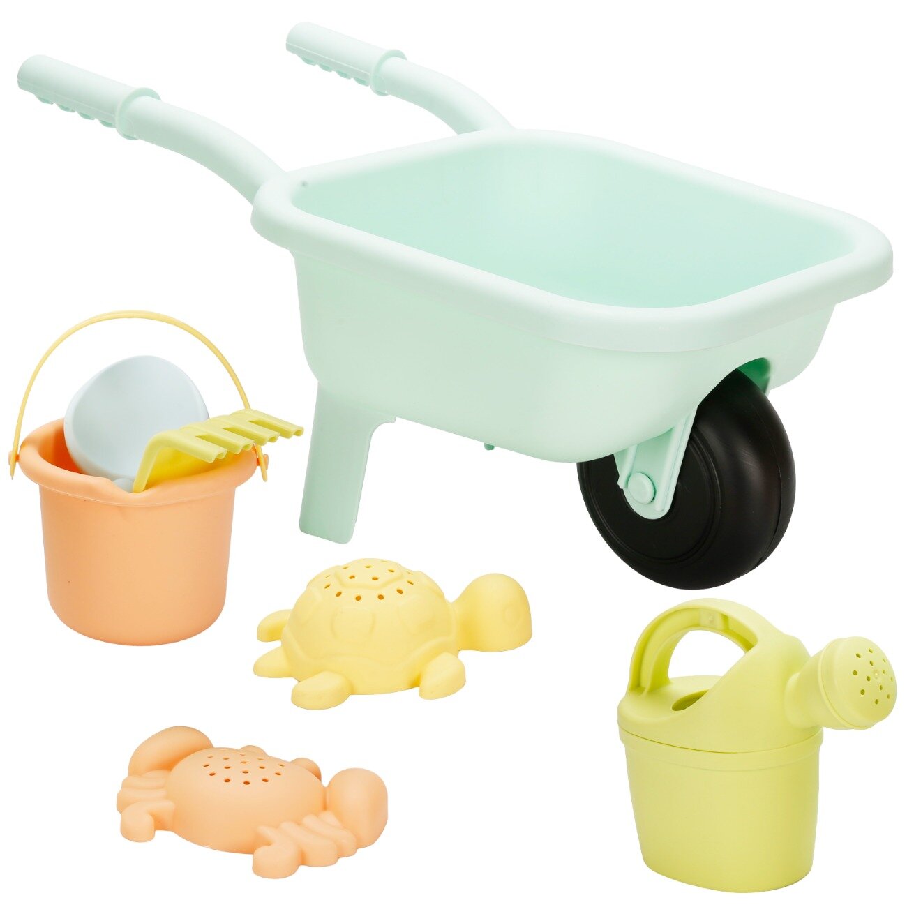DOLU Set de plaja cu roaba si accesorii Turcoaz