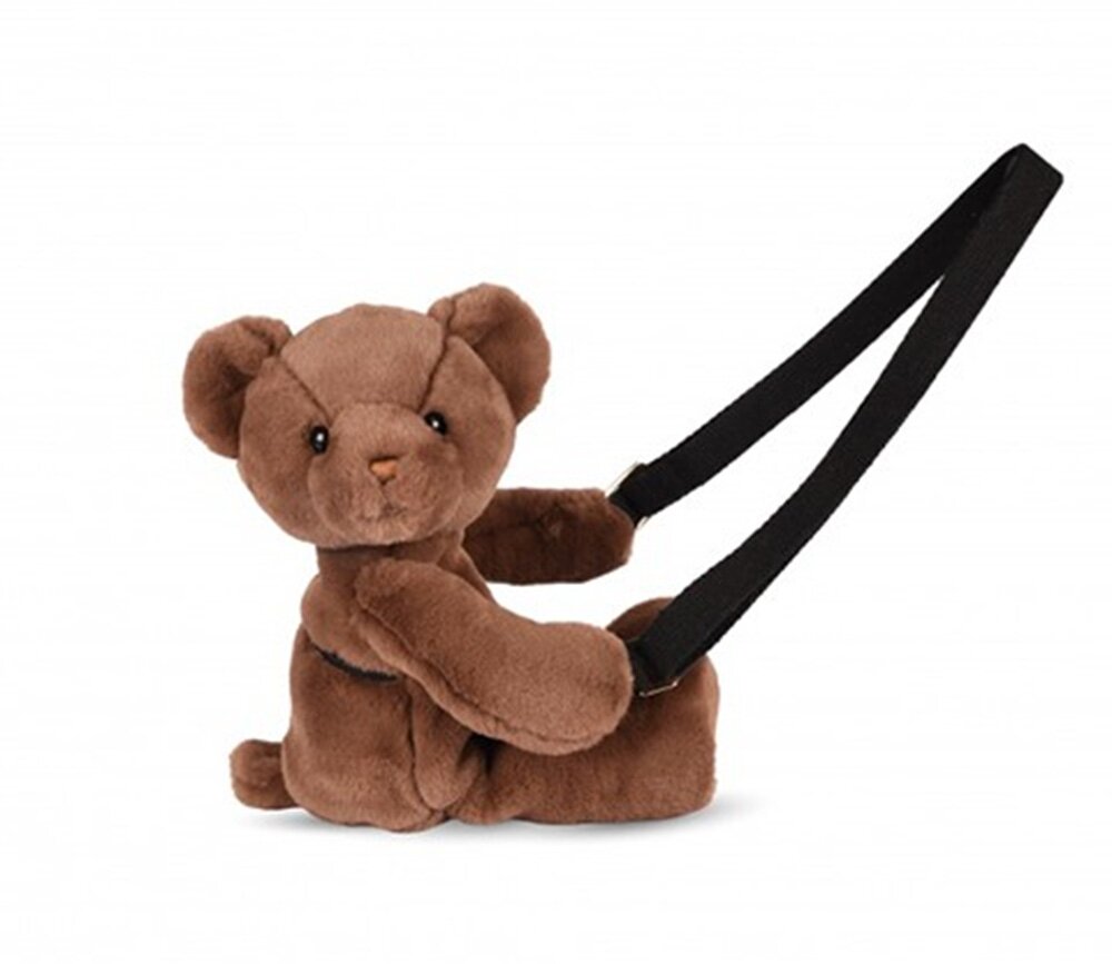 Doudou et Compagnie Jucarie de plus Doudou Ursulet geanta crossbody Maro 30 cm