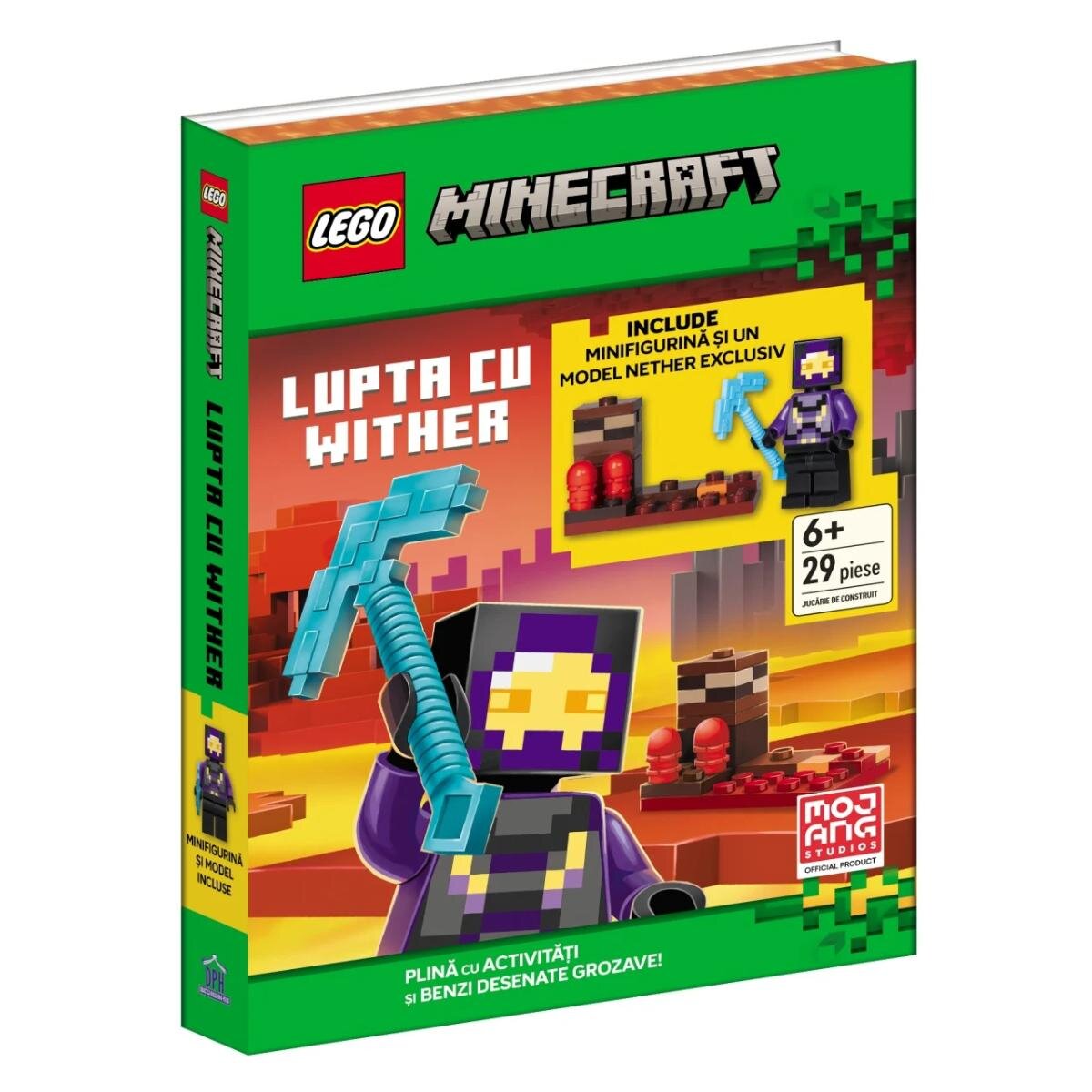 DPH Carte de activitati si benzi desenate LEGO Minecraft Lupta cu Wither