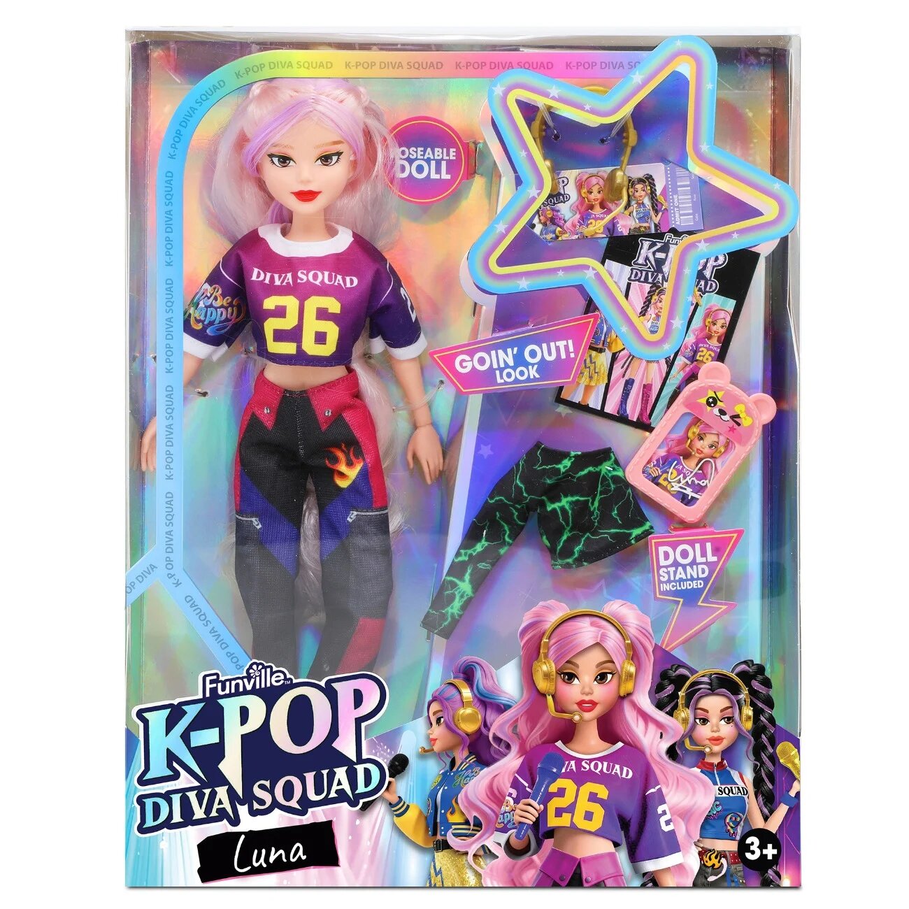 Dreameez Papusa cu accesorii K-Pop Diva Squad Luna 29 cm
