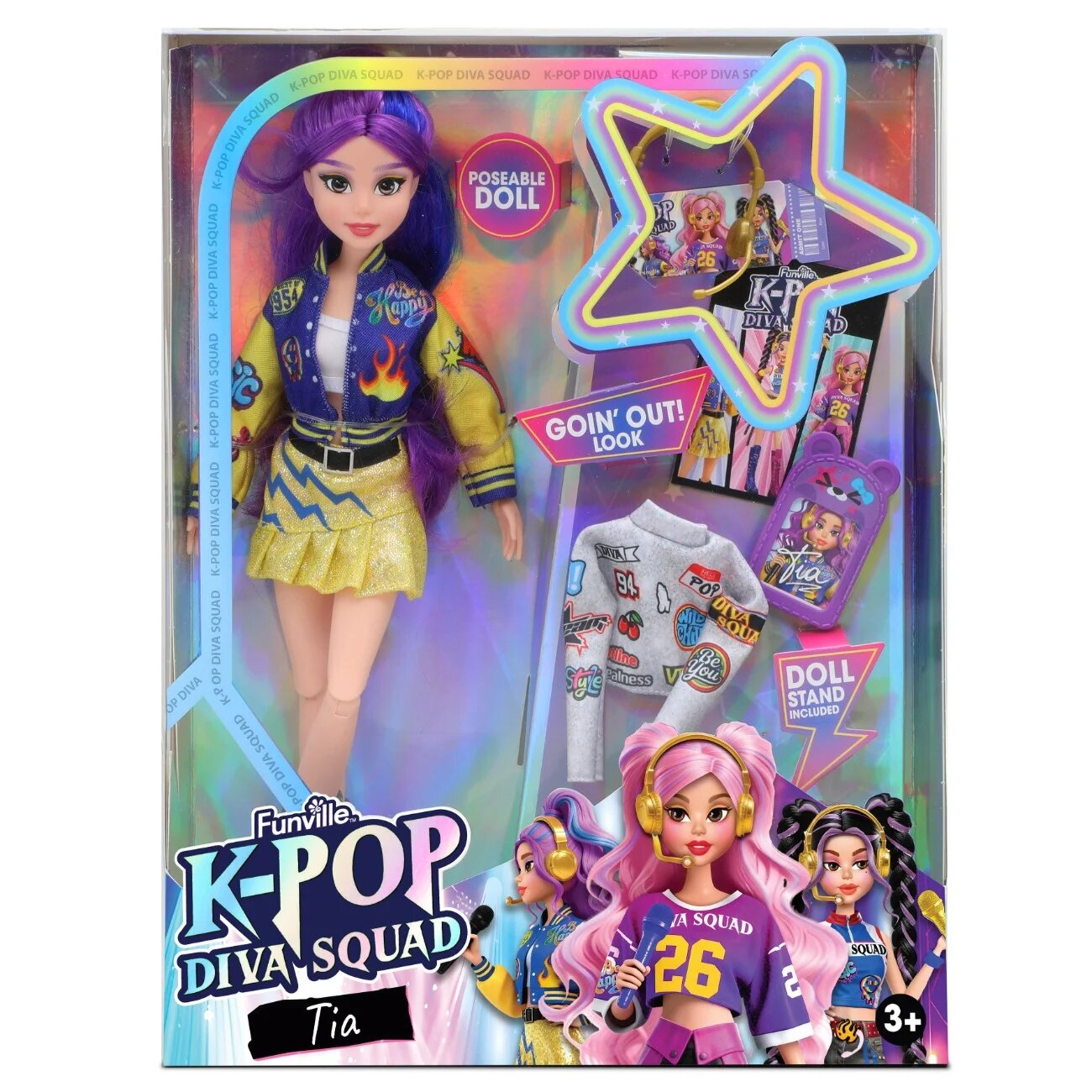 Dreameez Papusa cu accesorii K-Pop Diva Squad Tia 29 cm