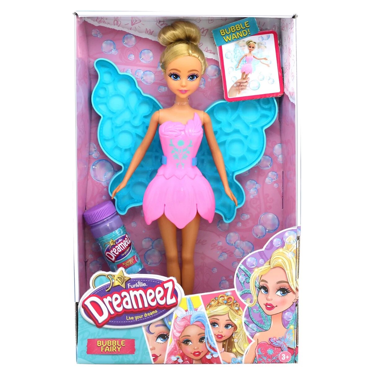 Dreameez Papusa zana cu aripi blue Bubble Fairy