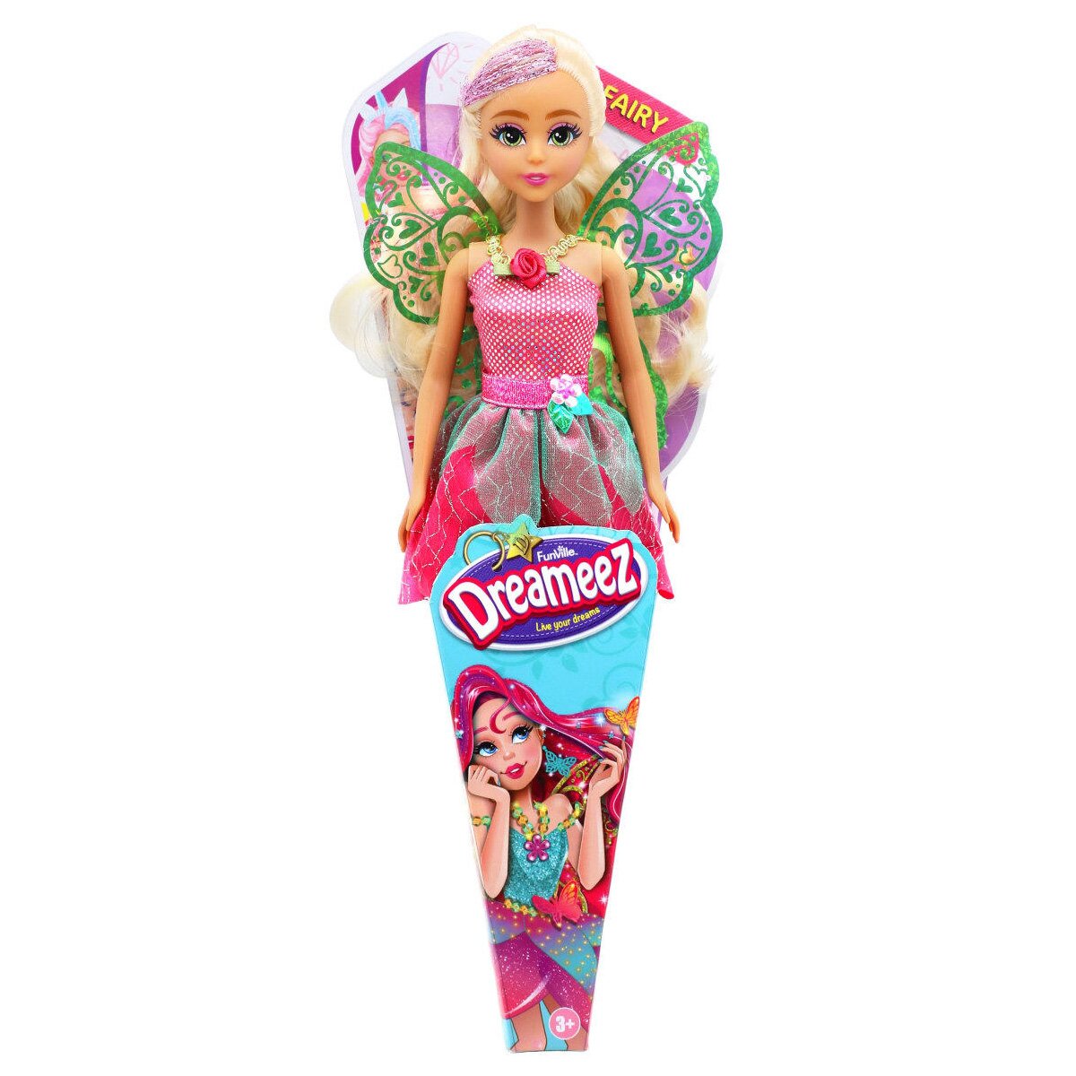 Dreameez Papusa zana cu par blond 29 cm