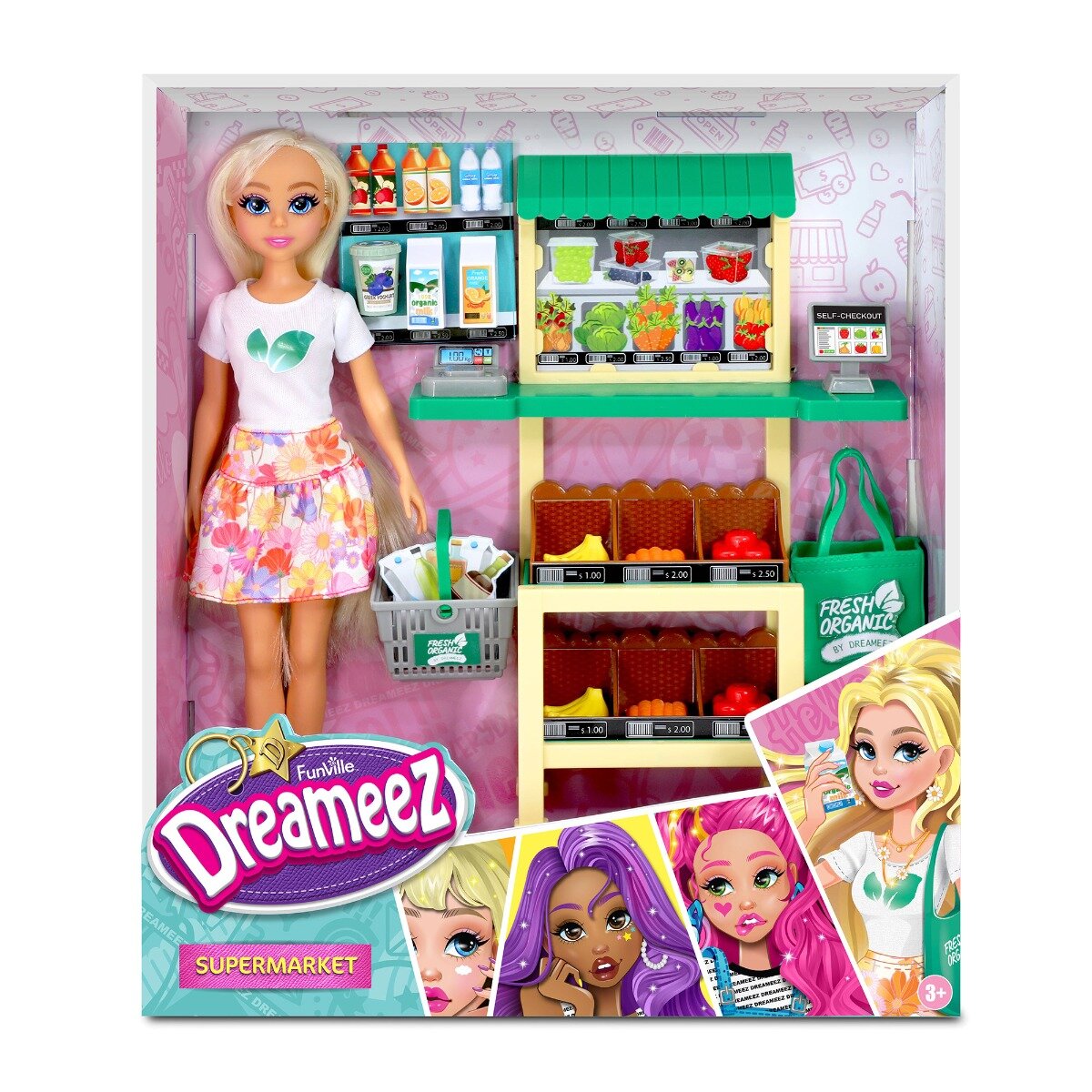 Dreameez Set de joaca cu papusa Supermarket