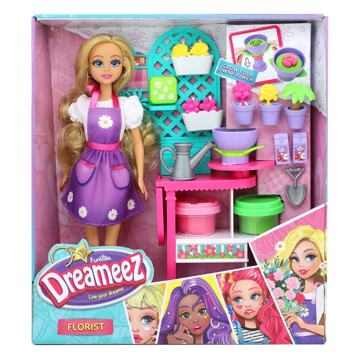 Dreameez Set de joaca papusa cu accesorii Florist