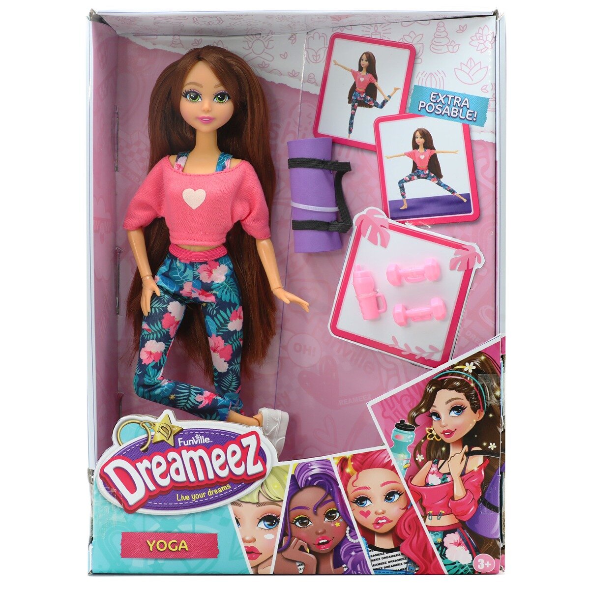 Dreameez Set de joaca papusa cu accesorii Yoga