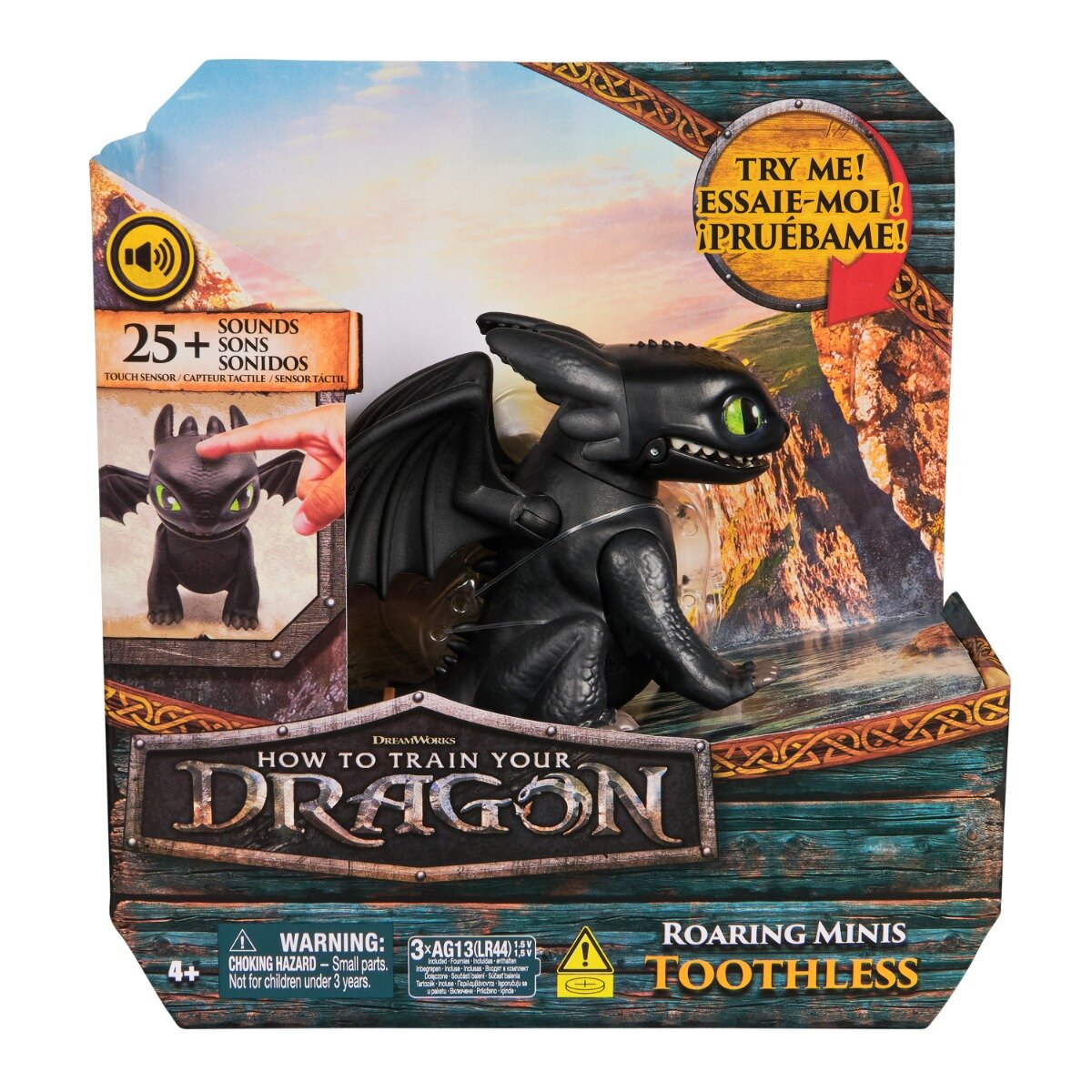 DreamWorks Dragons Figurina cu efecte sonore Roaring Minis Toothless 20151465