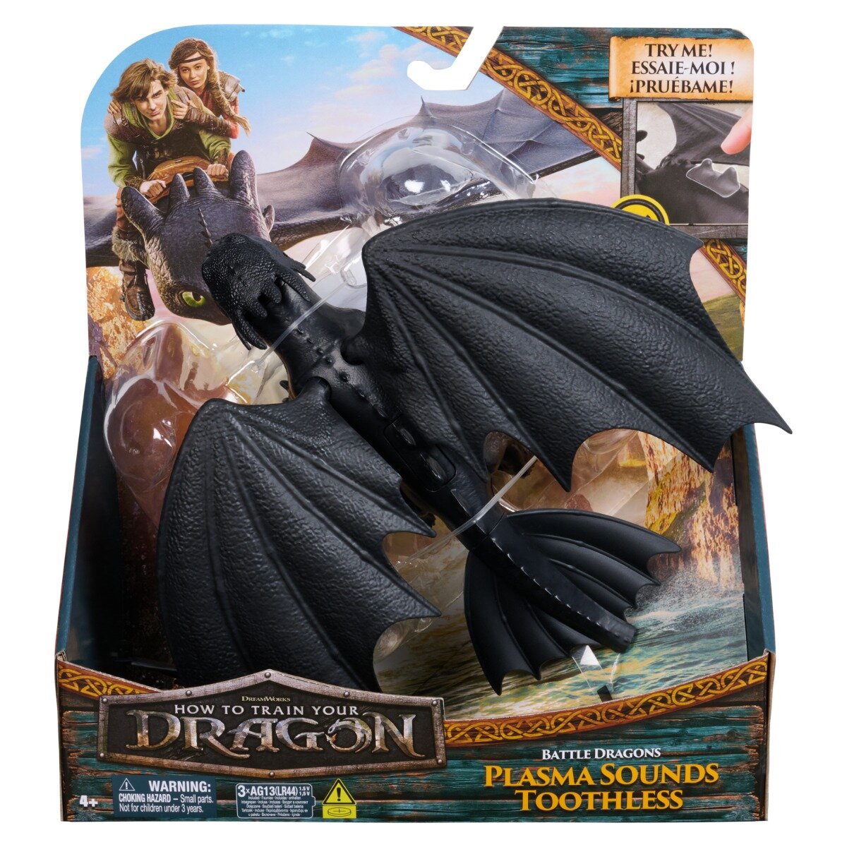 DreamWorks Dragons Figurina cu sunete Plasma Sounds Toothless 20151289