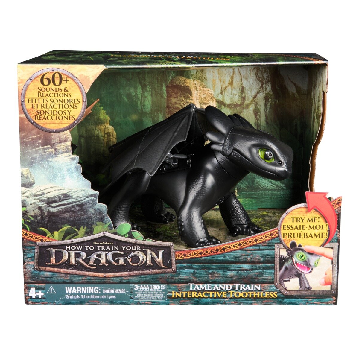 DreamWorks Dragons Figurina interactiva Tame and Train Toothless 6072728