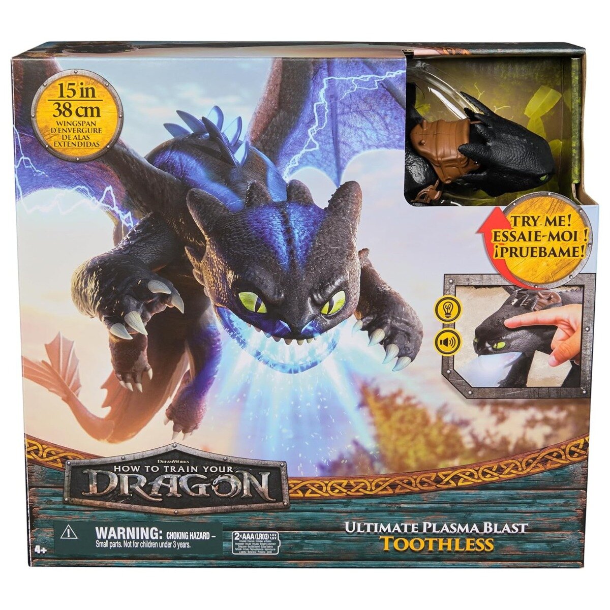 DreamWorks Dragons Figurina interactiva Toothles Plasma Blast 6072541