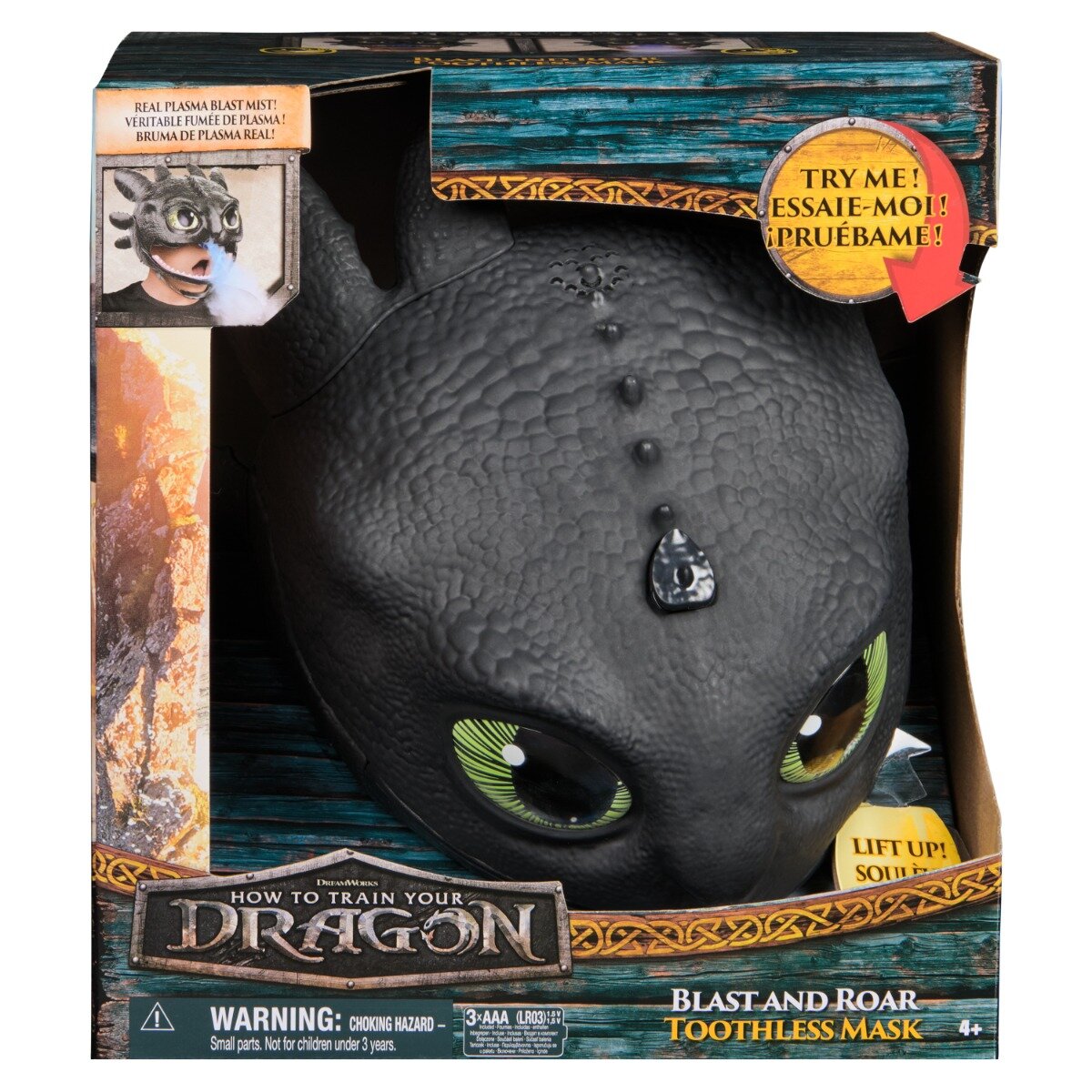 DreamWorks Dragons Masca interactiva Blast and Roar Toothless 6072832