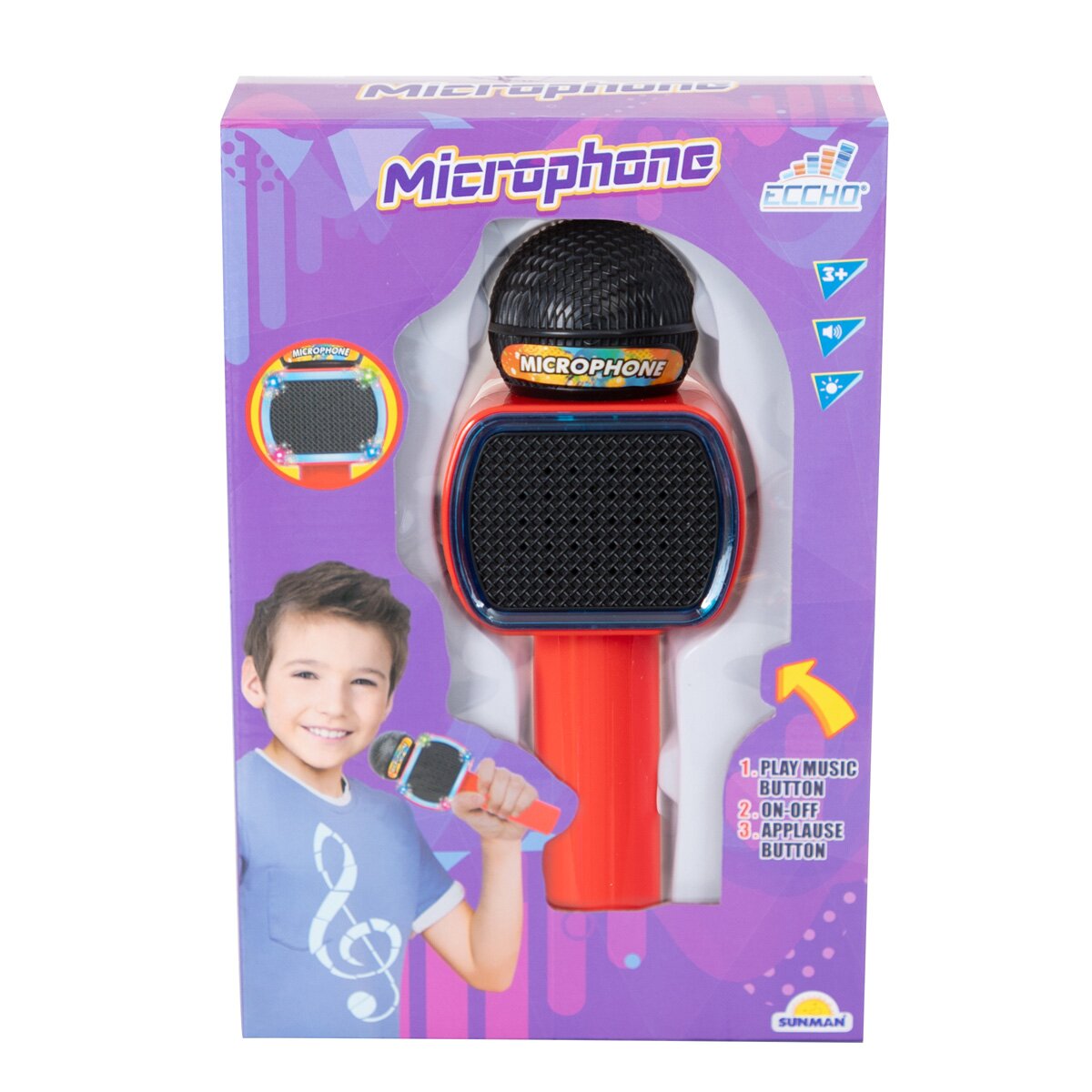 Eccho Microfon fara fir cu lumini si sunete
