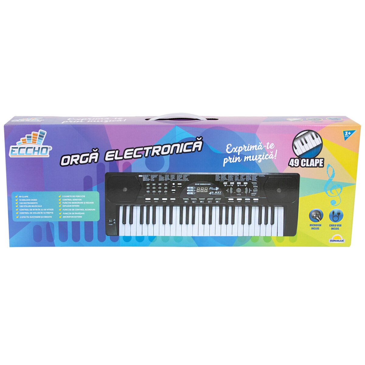 Eccho Orga muzicala cu microfon 49 clape