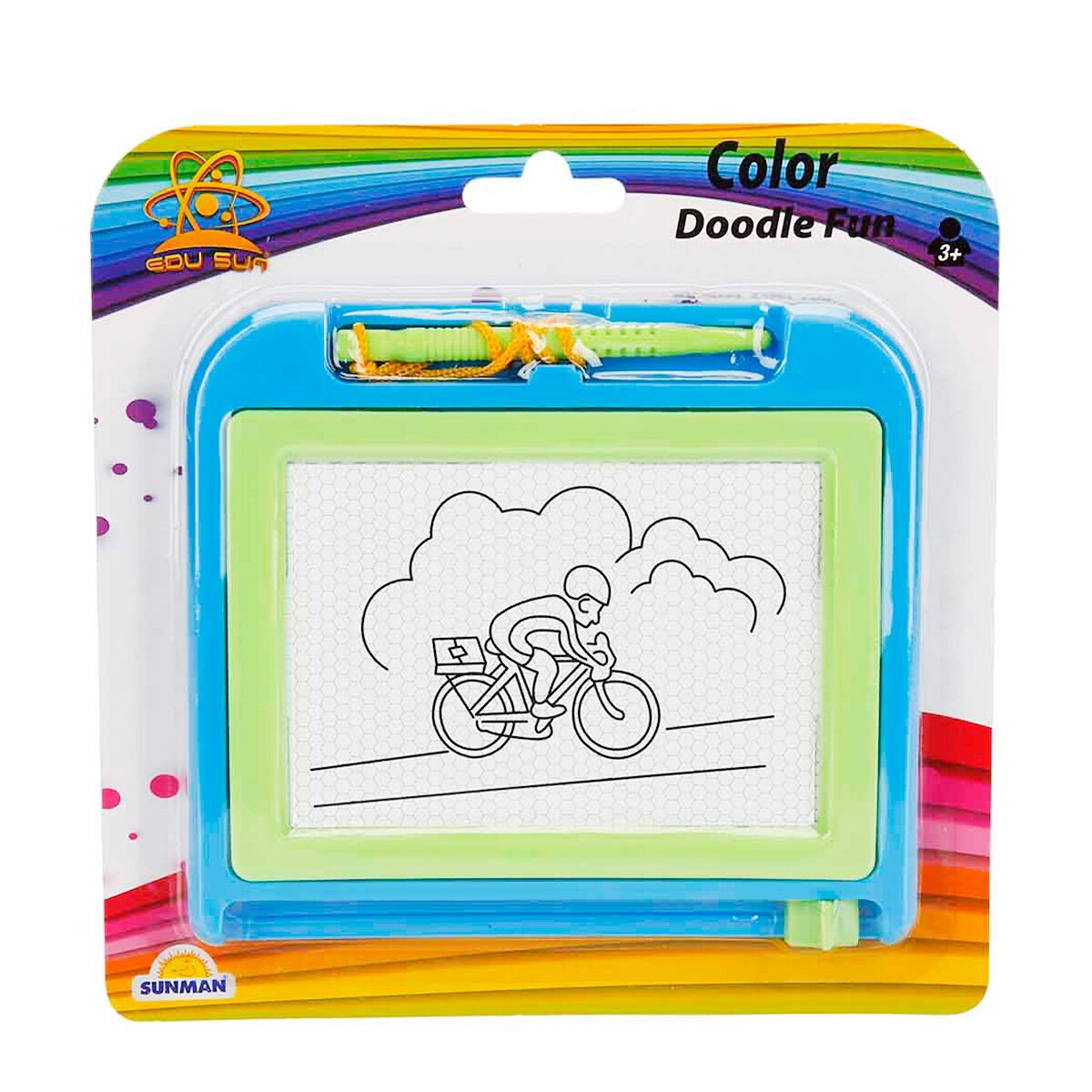 Edu Sun Tabla magnetica pentru desen Color Doodle Fun Albastru