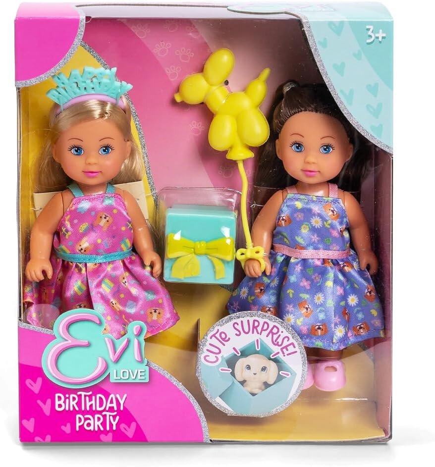 Evi Love Set 2 papusi si accesorii Birthday Party