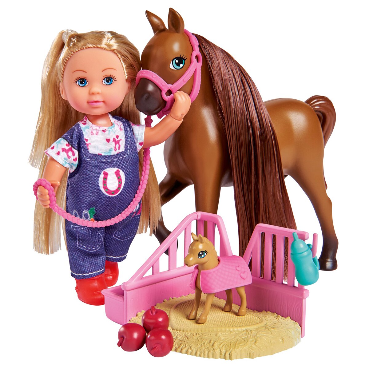 Evi Love Set papusa Doctor veterinar cu calut