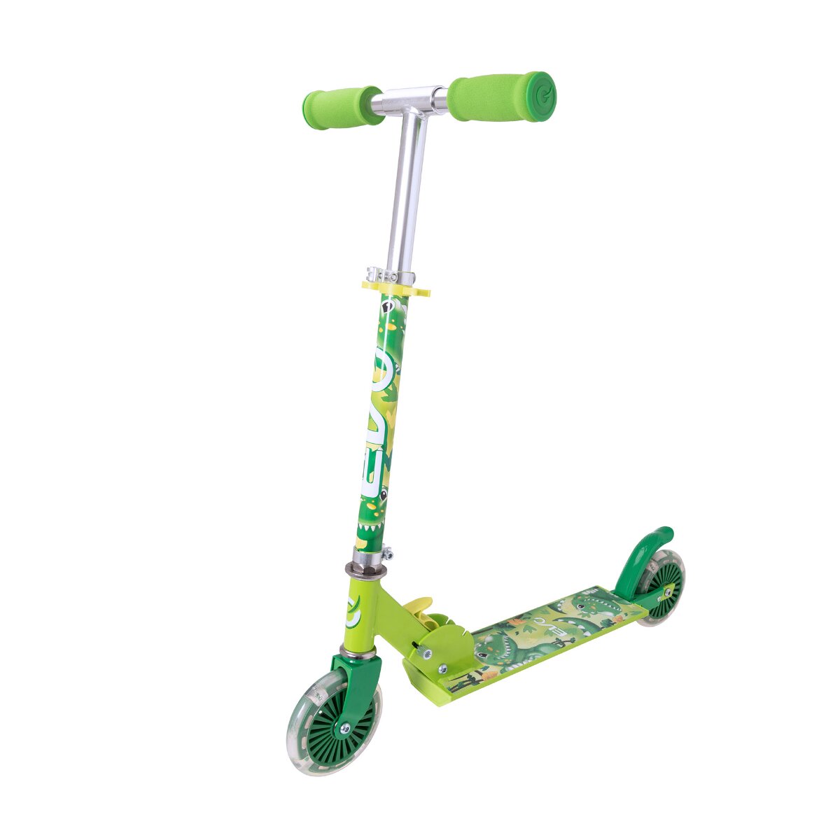 Evo Trotineta cu 2 roti Light Up Inline Scooter Dinozauri