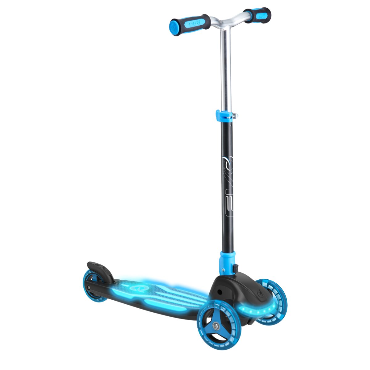 Evo Trotineta cu 3 roti lumini Illuminate Albastru