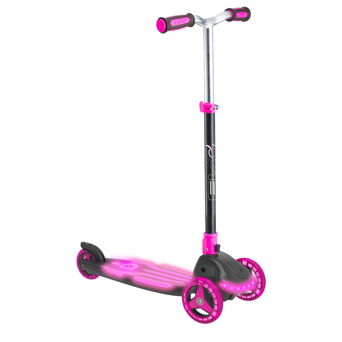 Evo Trotineta cu 3 roti lumini Illuminate Roz