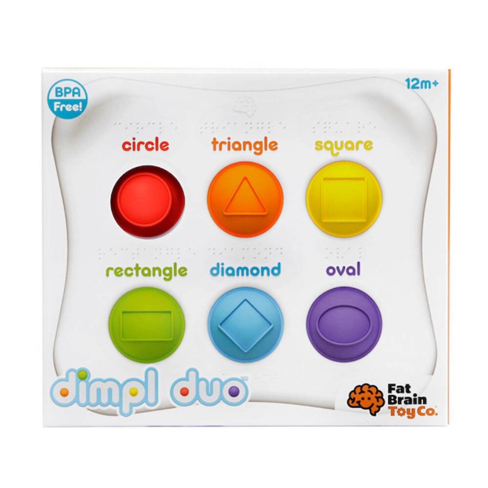 Fat Brain Toys Jucarie senzoriala educativa cu bule din silicon Dimpl Duo