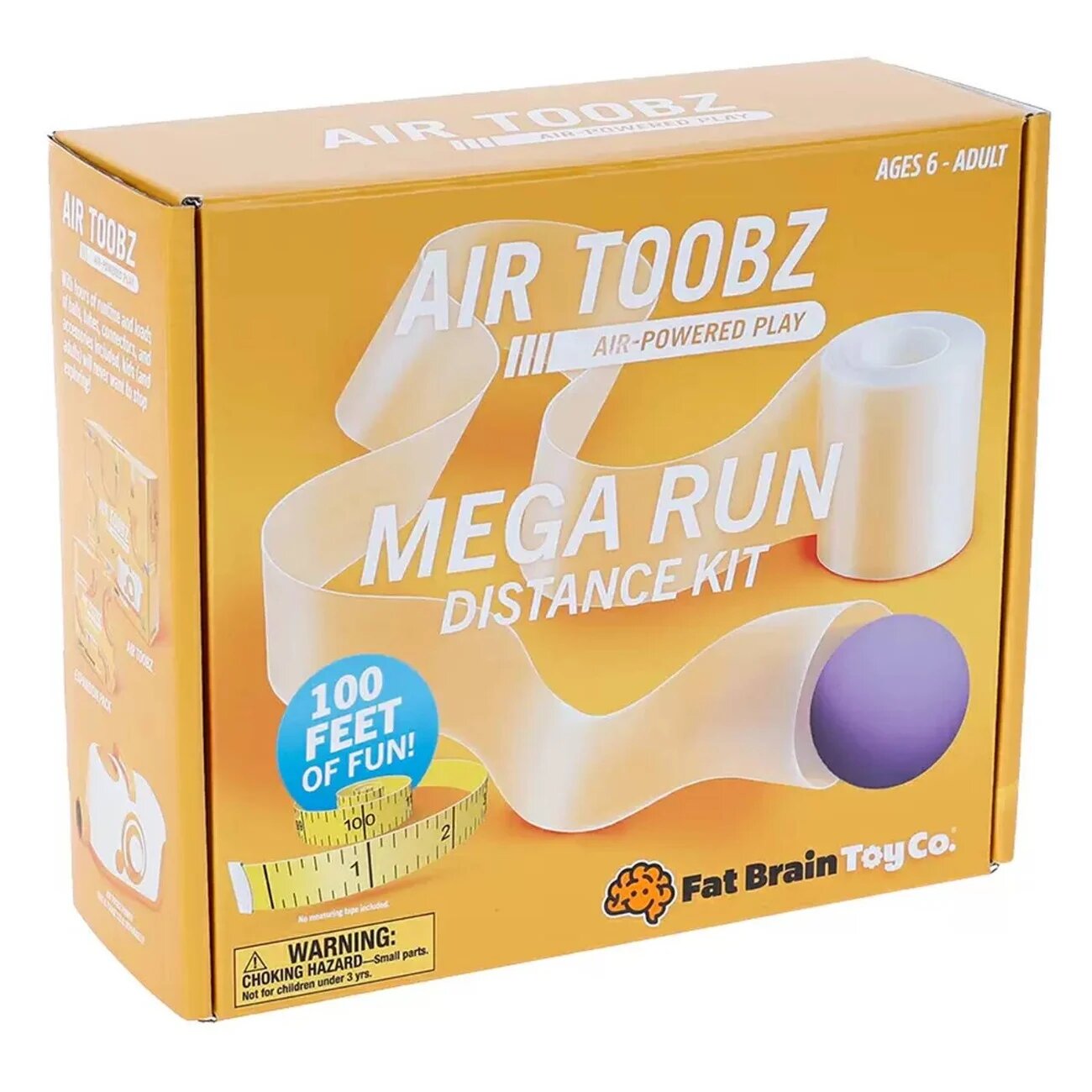 Fat Brain Toys Kit de extindere traseu Air Toobz Tub flexibil 30 m