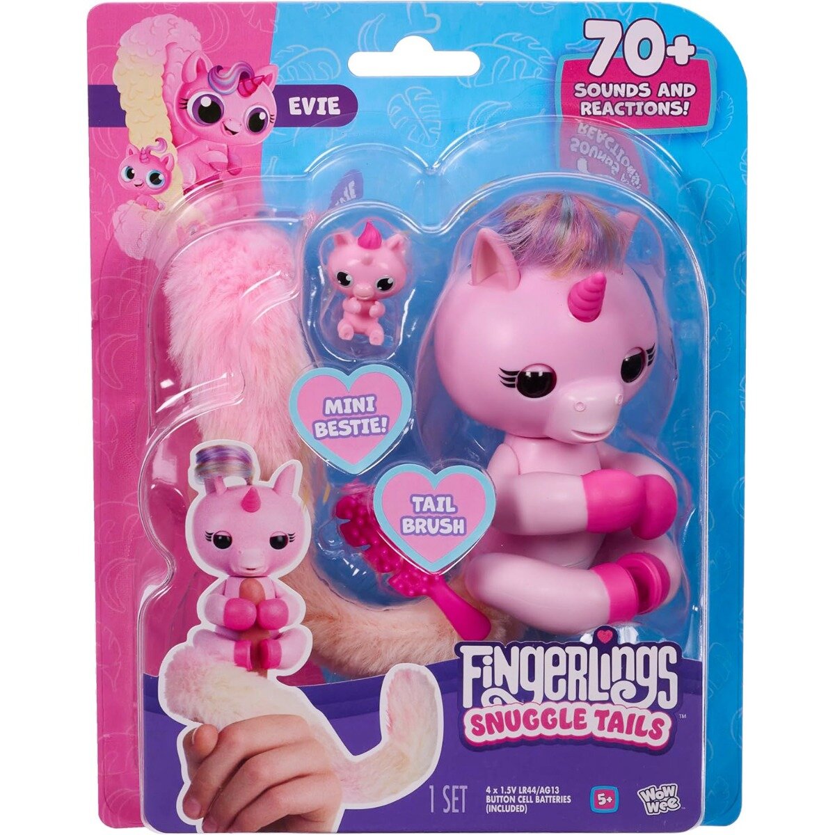 Fingerlings Jucarie interactiva Snuggle Tails Evie