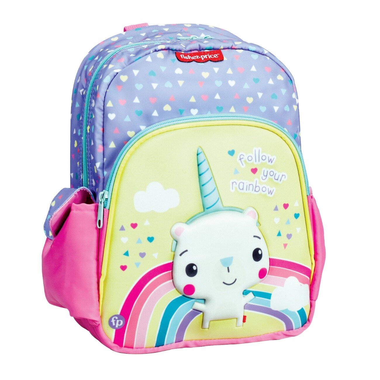 FISHER PRICE Ghiozdan de gradinita cu 1 compartiment Unicorn