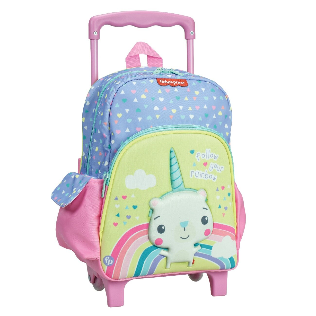FISHER PRICE Ghiozdan de gradinita tip troler cu 1 compartiment Unicorn